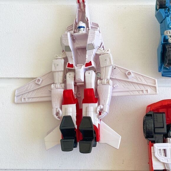 Lot Of Transformers Cyber Battalion Sideswipe, Jetfire, Optimus Prime, & Steelja - Picture 5 of 6
